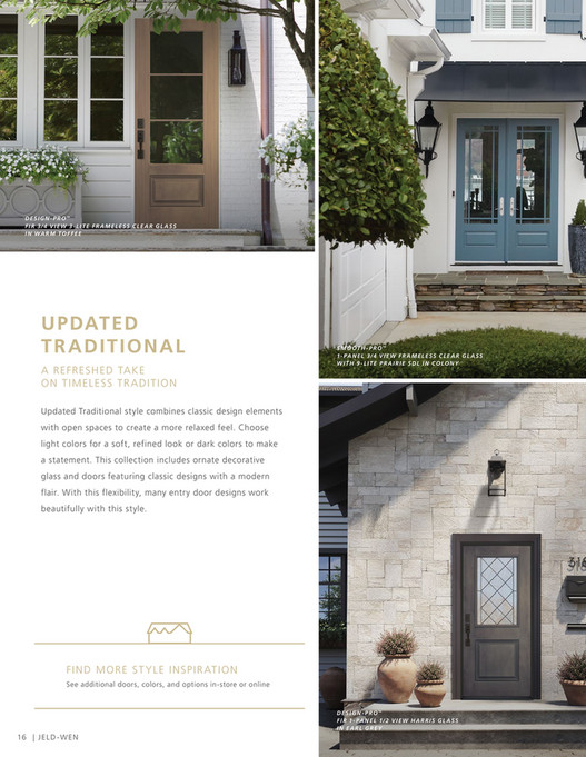JELDWEN THD THD Exterior Door Style Collection Look book Page 1617
