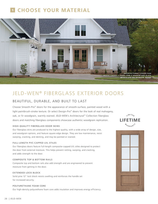 JELDWEN THD THD Exterior Door Style Collection Look book Page 2627