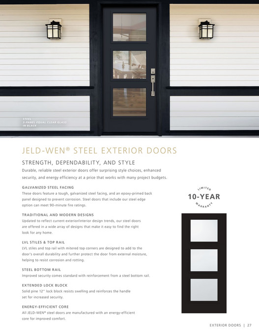 JELDWEN THD THD Exterior Door Style Collection Look book Page 2627