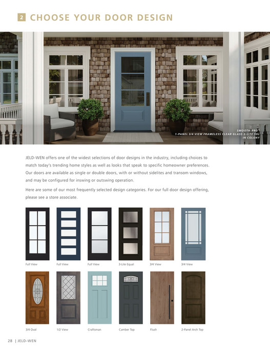 JELDWEN THD THD Exterior Door Style Collection Look book Page 2829