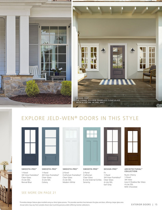 JELDWEN THD THD Exterior Door Style Collection Look book Page 1415