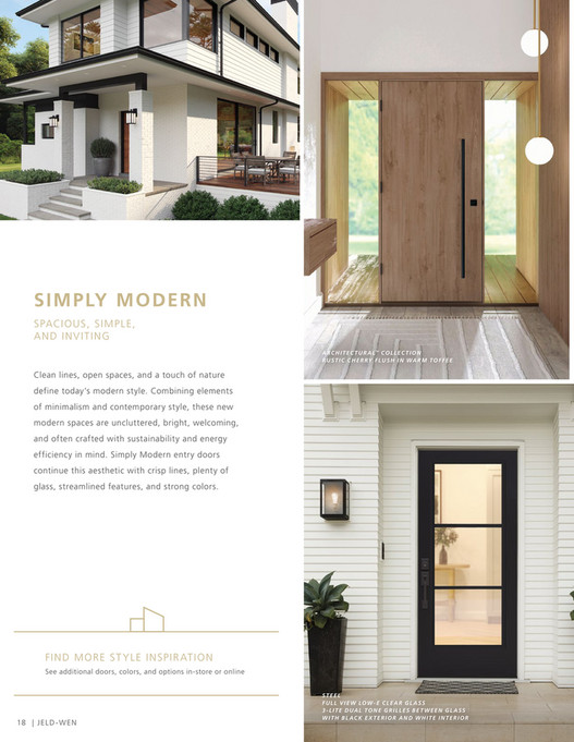 JELDWEN THD THD Exterior Door Style Collection Look book Page 1819